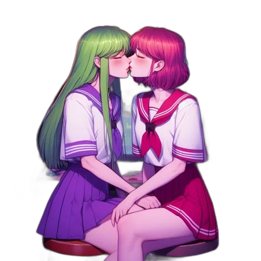 pixel art, anime, vaporwave, watercolor transparent PNG cut-out
