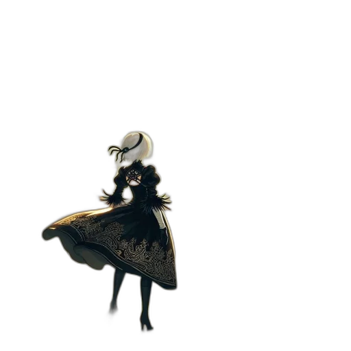 dress, hat, creature, robot transparent PNG cut-out