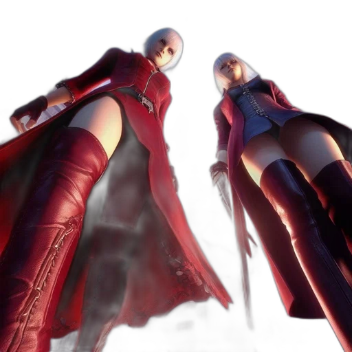 jacket, sword, concept art, 3d render transparent PNG cut-out