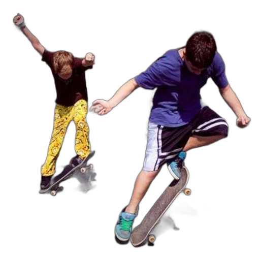 photorealistic, 3d render, two, boys transparent PNG cut-out