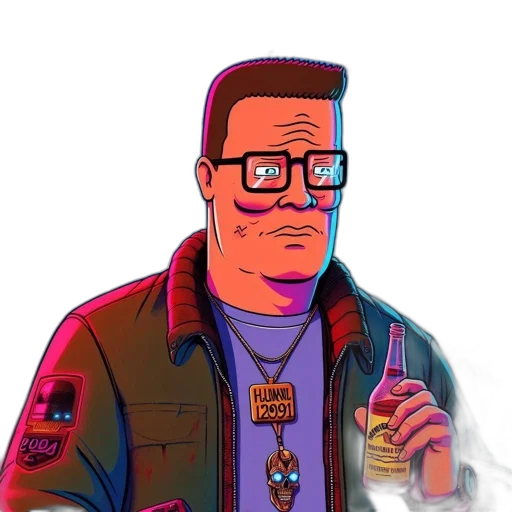 jacket, robot, face, staff transparent PNG cut-out