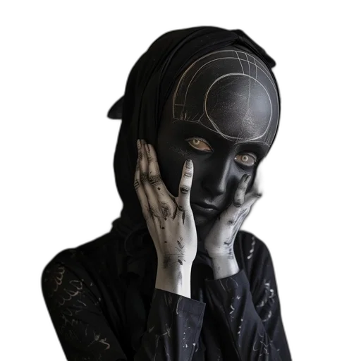 mask, robot, face, jewelry transparent PNG cut-out