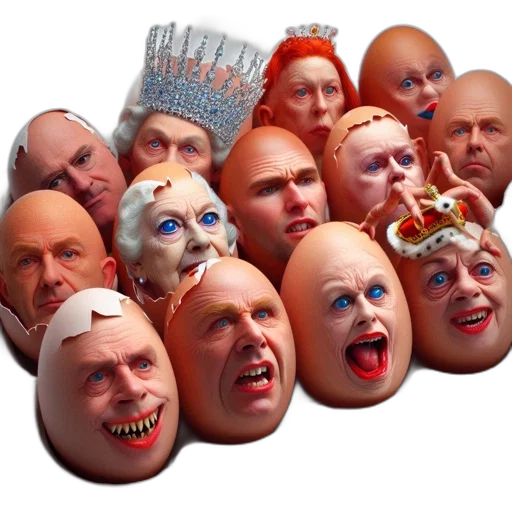 mask, crown, face, 3d render transparent PNG cut-out