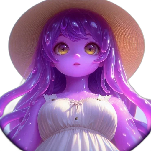 hat, creature, dress, face transparent PNG cut-out
