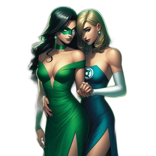dress, jewelry, comic book art, concept art transparent PNG cut-out