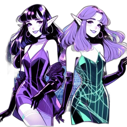 pixel art, concept art, vaporwave, fantasy art transparent PNG cut-out