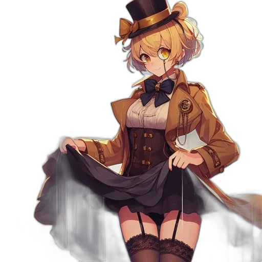 staff, hat, dress, weapon transparent PNG cut-out