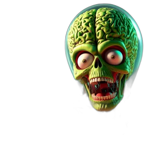 mask, face, creature, 3d render transparent PNG cut-out