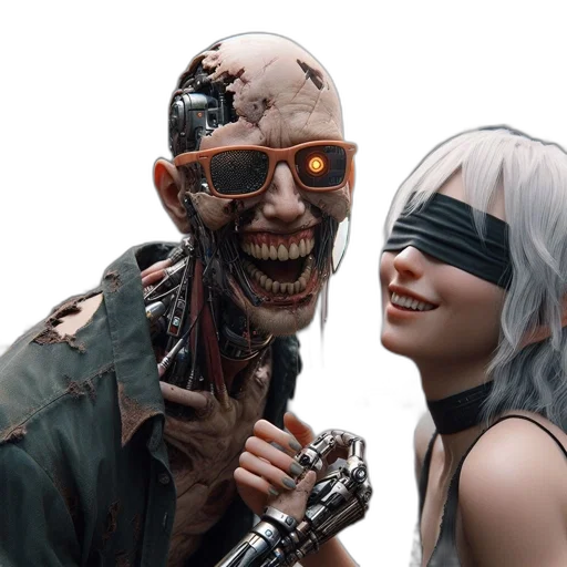 mask, robot, face, concept art transparent PNG cut-out