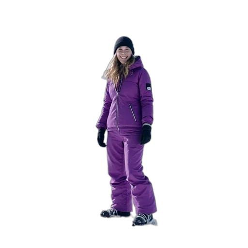 jacket, woman, snowboard, outfit transparent PNG cut-out