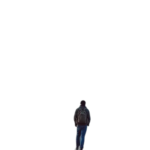 jacket, robot, umbrella, staff transparent PNG cut-out