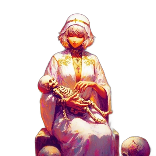 crown, staff, dress, sword transparent PNG cut-out