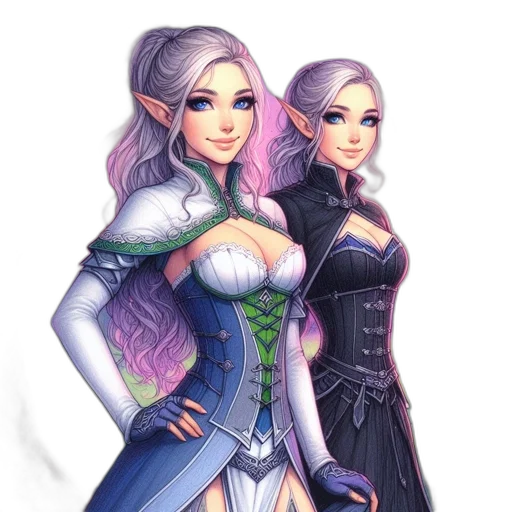 fantasy art, concept art, pixel art, comic book art transparent PNG cut-out