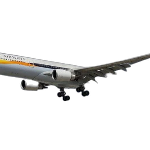 photorealistic, white, airplane, orange transparent PNG cut-out