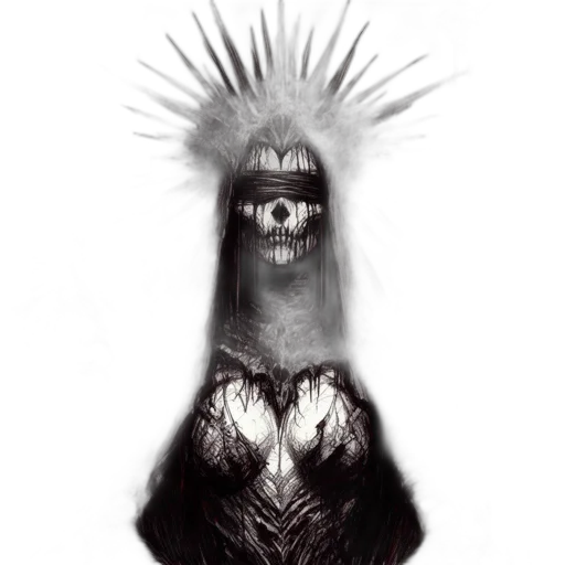 mask, creature, crown, face transparent PNG cut-out