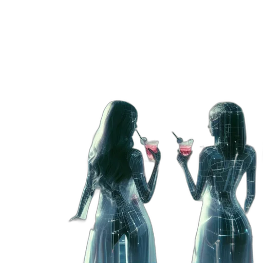 dress, robot, bottle, concept art transparent PNG cut-out
