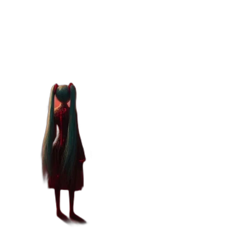 dress, creature, robot, hair transparent PNG cut-out