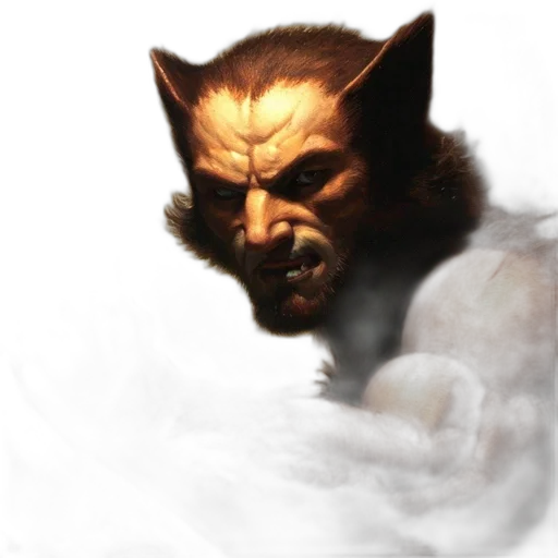 face, creature, dragon, staff transparent PNG cut-out