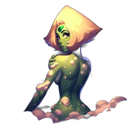 creature, mask, dress, staff transparent PNG cut-out