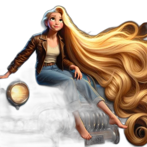 hair, fantasy art, concept art, cartoon transparent PNG cut-out
