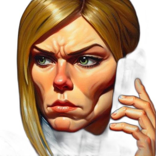 face, mask, staff, comic book art transparent PNG cut-out