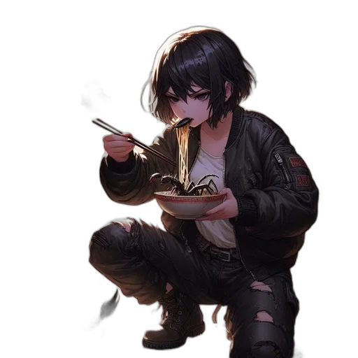 jacket, weapon, food, face transparent PNG cut-out