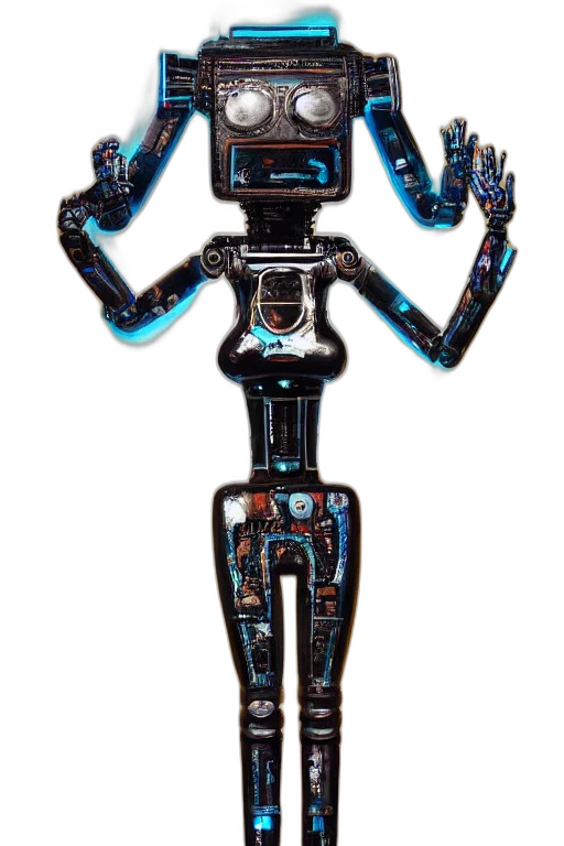 robot, staff, jewelry, mask transparent PNG cut-out