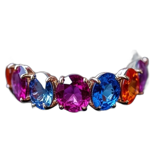 jewelry, crown, multi, color transparent PNG cut-out