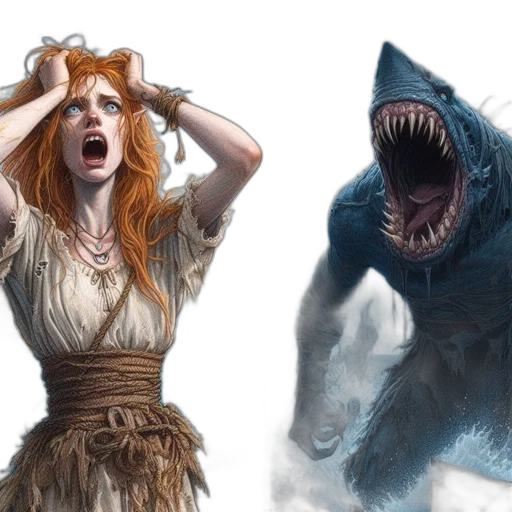 creature, concept art, fantasy art, comic book art transparent PNG cut-out