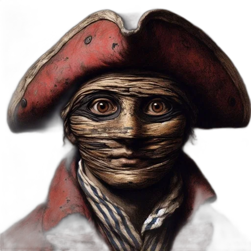 mask, face, hat, staff transparent PNG cut-out