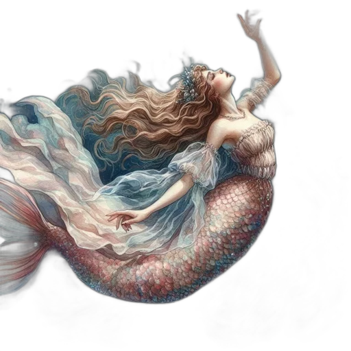 dress, hair, creature, dragon transparent PNG cut-out