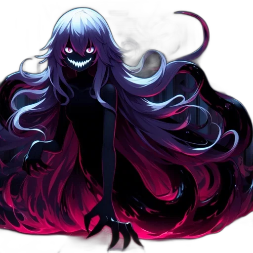 hair, creature, mask, dress transparent PNG cut-out