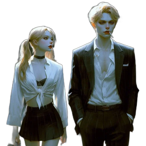 jacket, concept art, comic book art, fantasy art transparent PNG cut-out