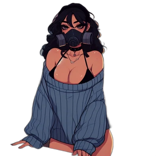 dress, mask, concept art, pixel art transparent PNG cut-out