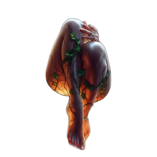 creature, animal, flower, dragon transparent PNG cut-out