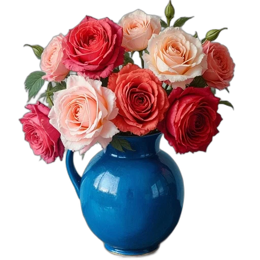 flower, crown, photorealistic, 3d render transparent PNG cut-out