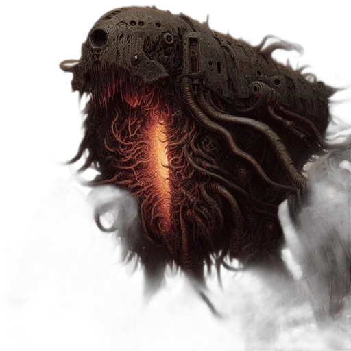 hair, creature, mask, face transparent PNG cut-out