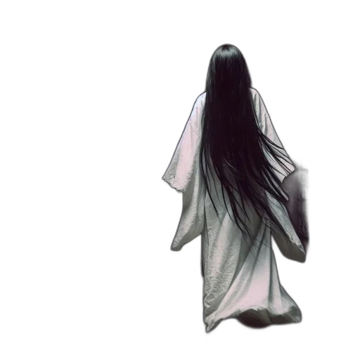 dress, hair, mask, creature transparent PNG cut-out
