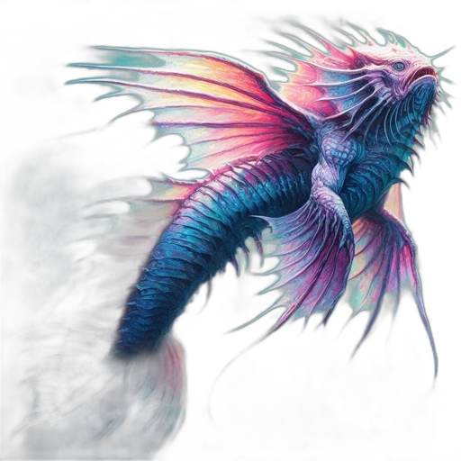 dragon, creature, animal, fantasy art transparent PNG cut-out