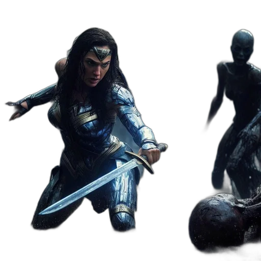 concept art, fantasy art, comic book art, 3d render transparent PNG cut-out