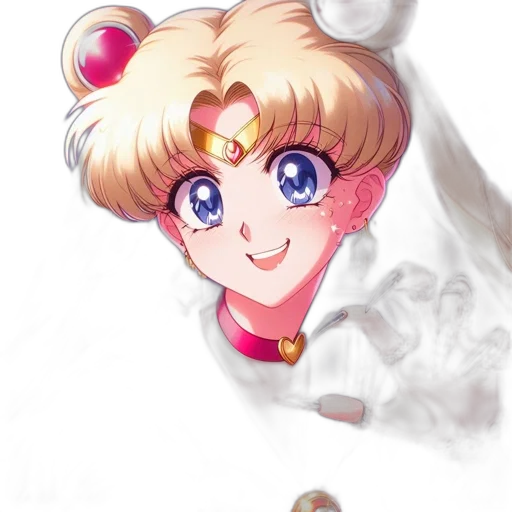crown, weapon, face, anime transparent PNG cut-out