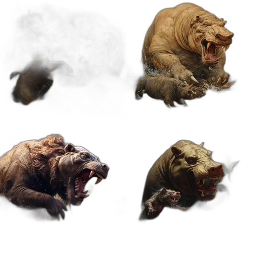 animal, concept art, photorealistic, fantasy art transparent PNG cut-out