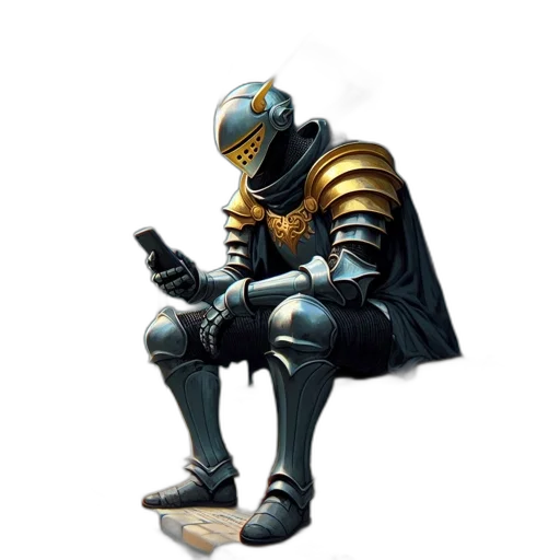robot, sword, staff, concept art transparent PNG cut-out