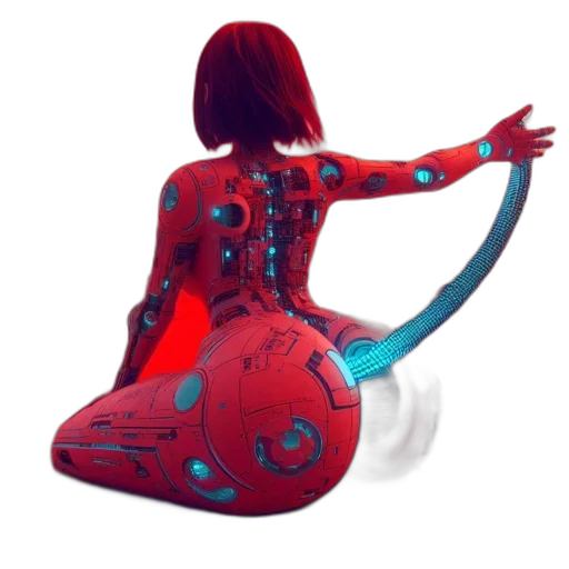 robot, dress, weapon, bottle transparent PNG cut-out