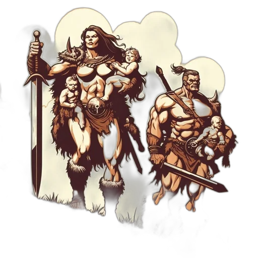 concept art, fantasy art, comic book art, pixel art transparent PNG cut-out