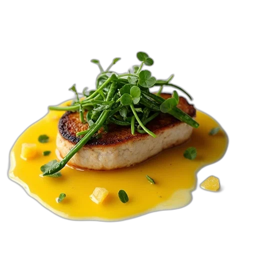 food, photorealistic, gourmet, dish transparent PNG cut-out