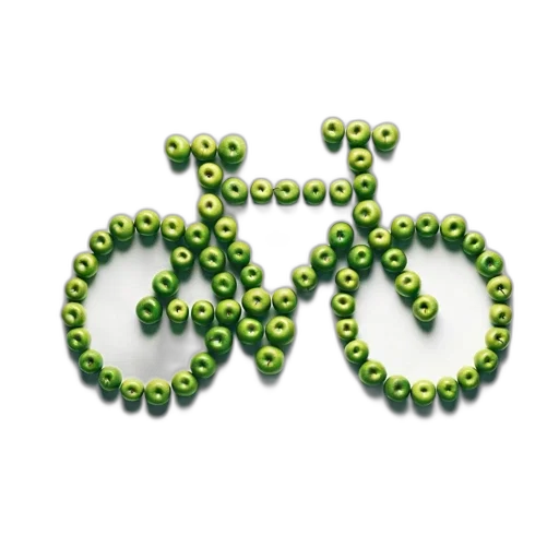 jewelry, 3d render, pixel art, green transparent PNG cut-out