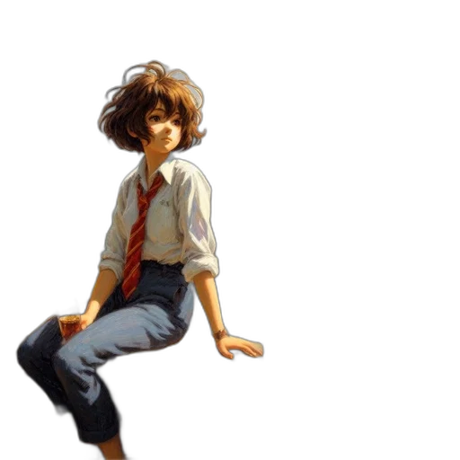 concept art, pixel art, photorealistic, oil painting transparent PNG cut-out