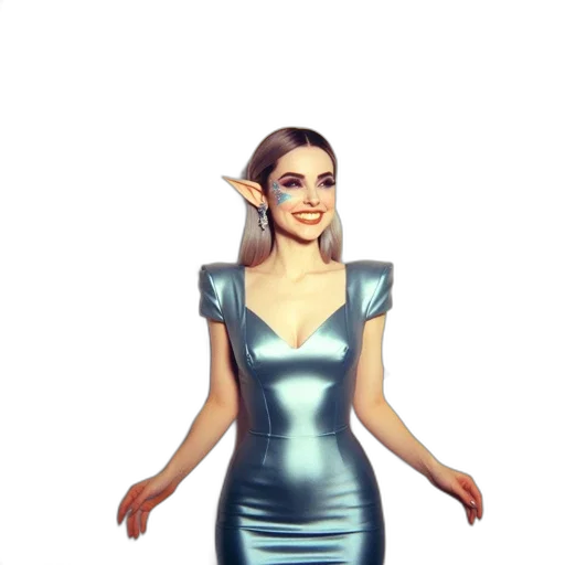 dress, staff, fantasy art, concept art transparent PNG cut-out