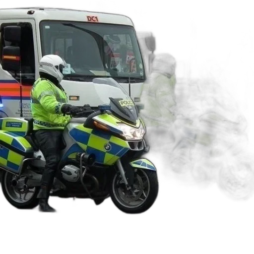 two, police, officers, motorcycles transparent PNG cut-out